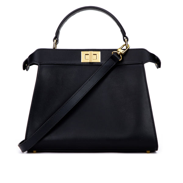 LEATHER MEDIUM LADY BAG NAPPA BLACK