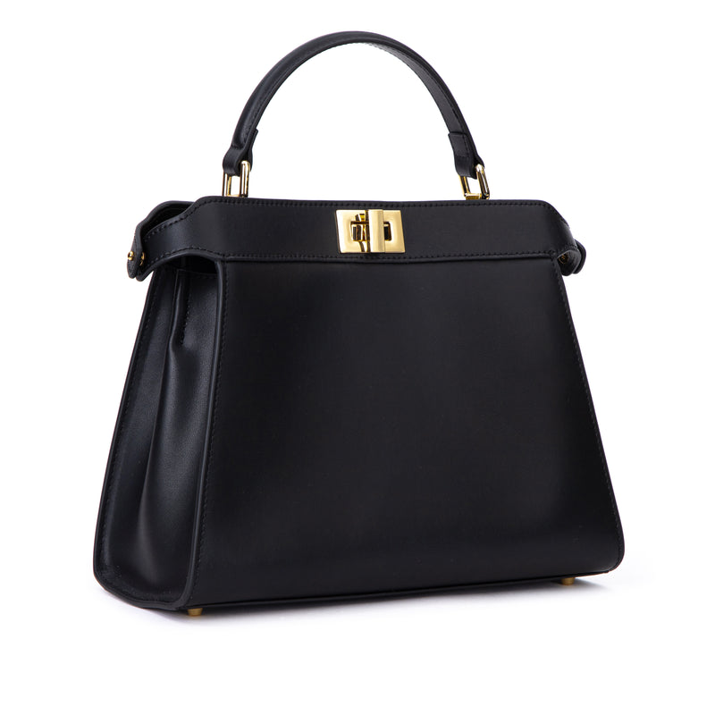 LEATHER MEDIUM LADY BAG NAPPA BLACK LEATHER MEDIUM LADY BAG NAPPA BLACK