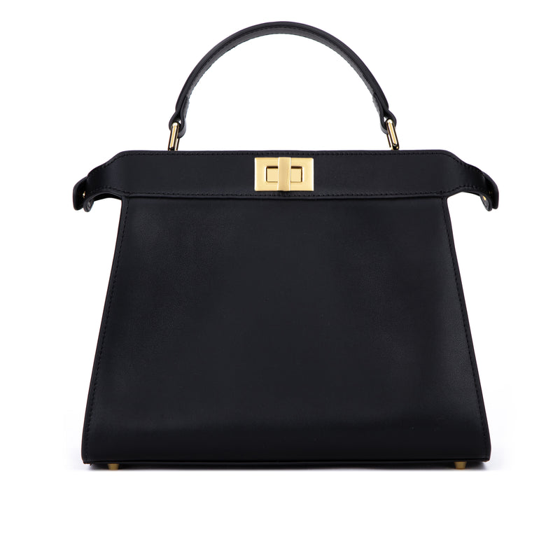 LEATHER MEDIUM LADY BAG NAPPA BLACK