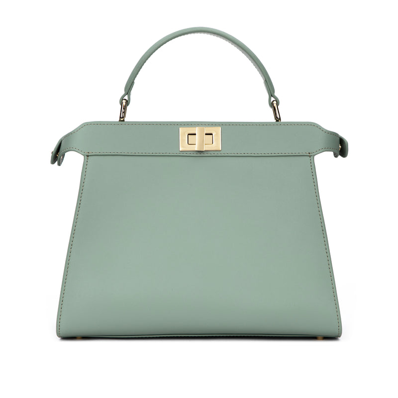 LEATHER MEDIUM LADY BAG NAPPA OCEAN GREEN