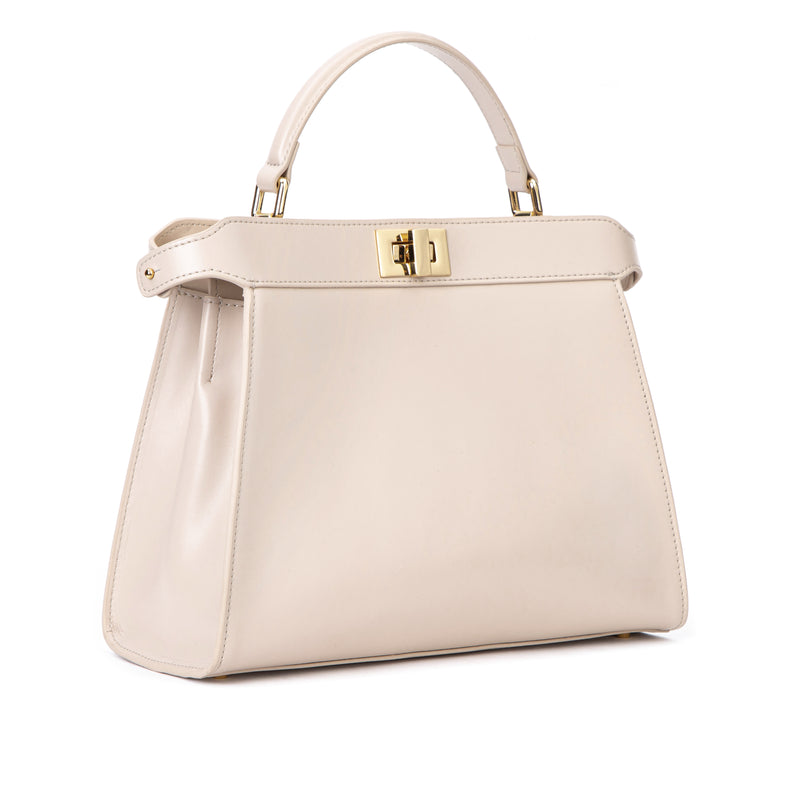 LEATHER MEDIUM LADY BAG NAPPA SAND LEATHER MEDIUM LADY BAG NAPPA SAND