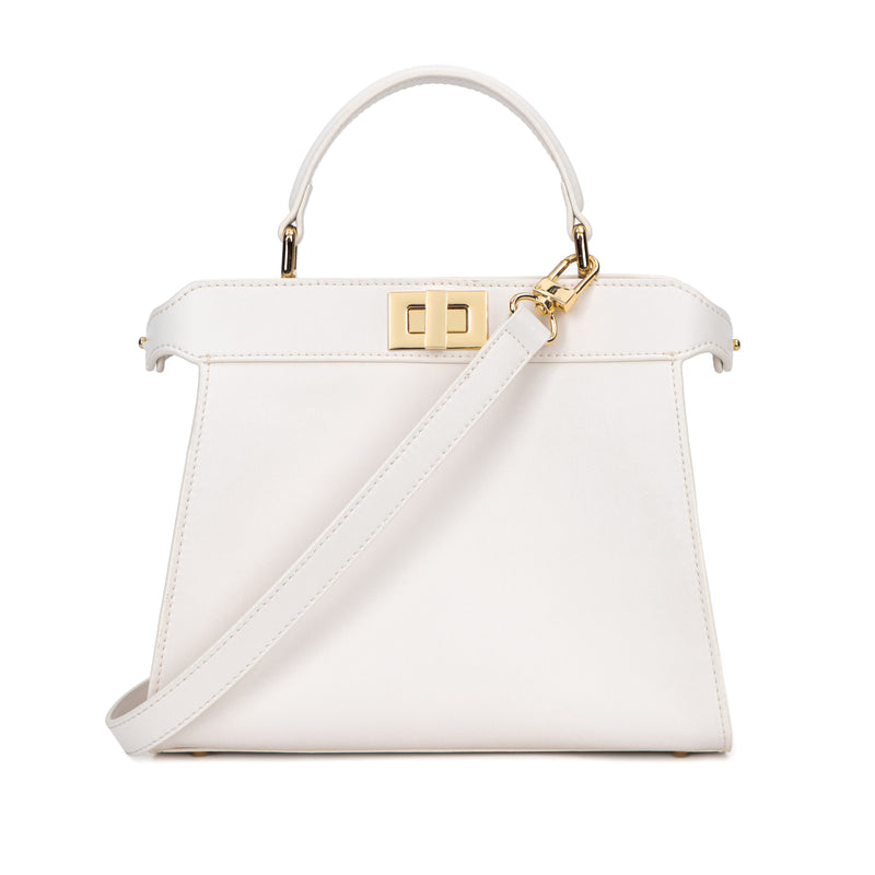 LEATHER SMALL LADY BAG NAPPA OFF WHITE