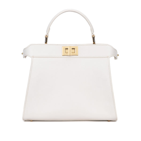 LEATHER SMALL LADY BAG NAPPA OFF WHITE