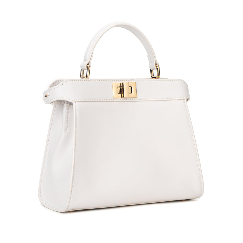 LEATHER SMALL LADY BAG NAPPA OFF WHITE