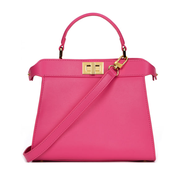 LEATHER SMALL LADY BAG NAPPA PINK