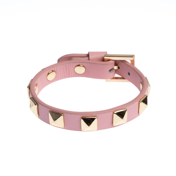 LEATHER STUD BRACELET BLOSSOM