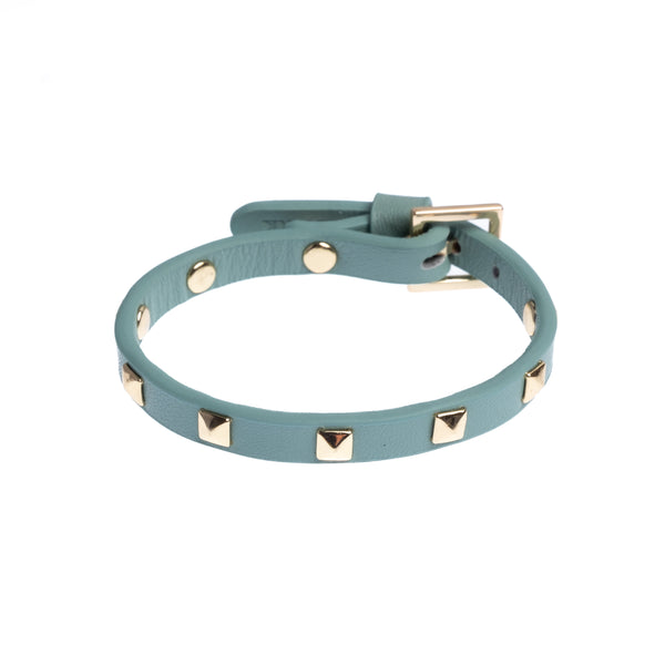 LEATHER STUD BRACELET MINI OCEAN