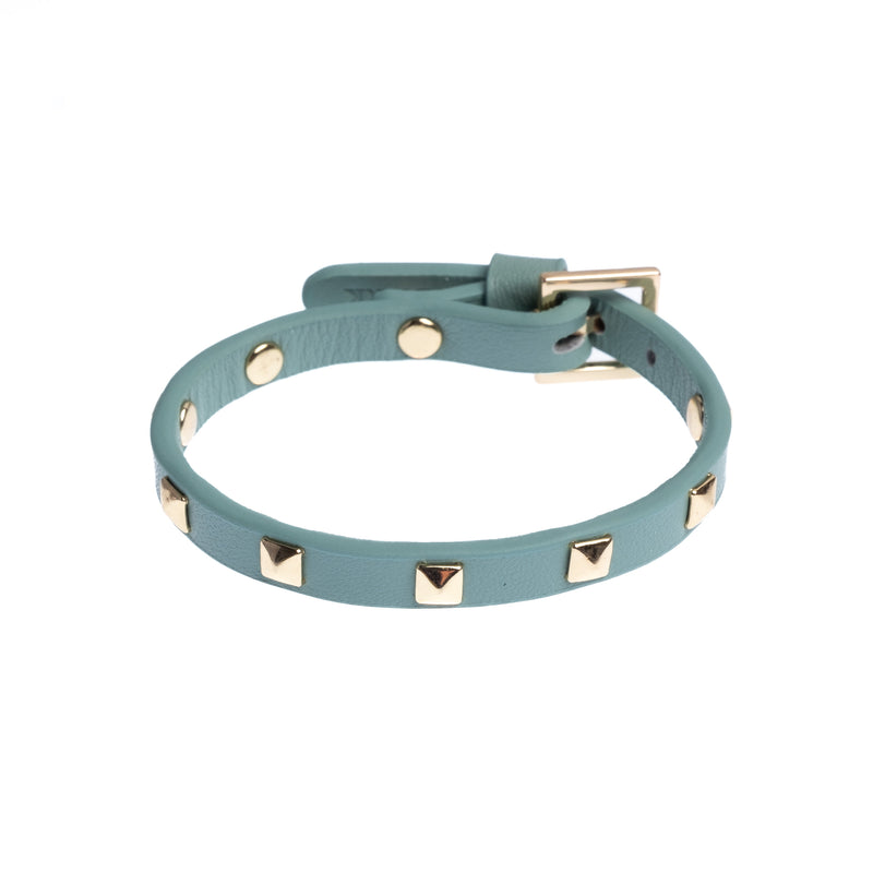 LEATHER STUD BRACELET MINI OCEAN