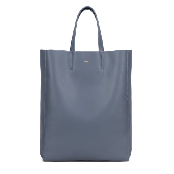 LEATHER TOTE HIGH NAPPA STEEL BLUE