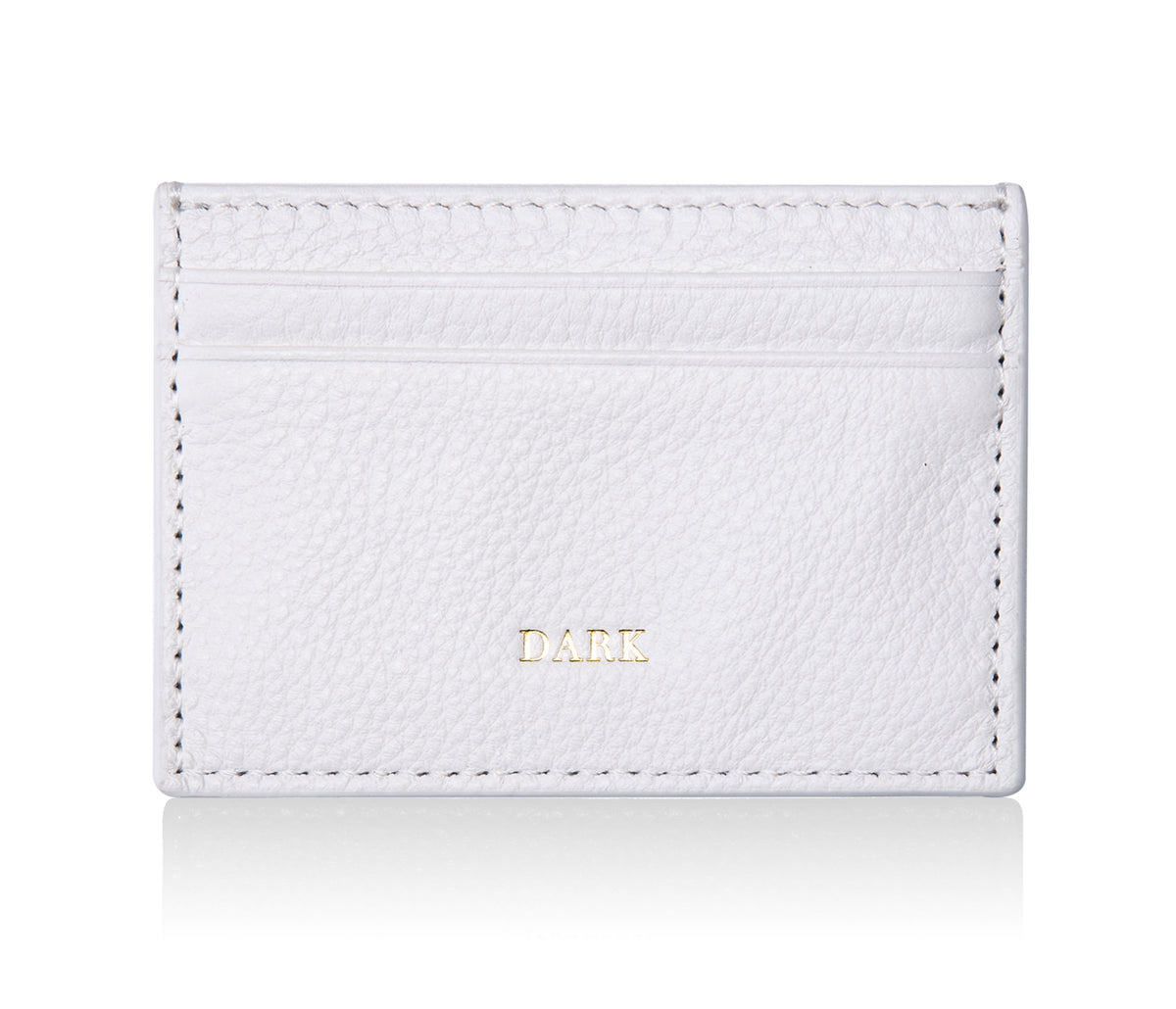 LEATHER CARD HOLDER WHITE