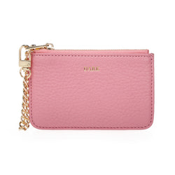 LEATHER COIN POUCH PALE PINK