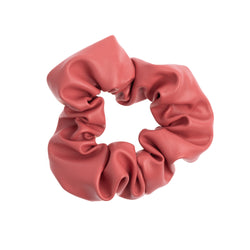 LEATHER SCRUNCHIE TERRACOTTA