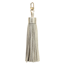 LEATHER TASSEL GOLD