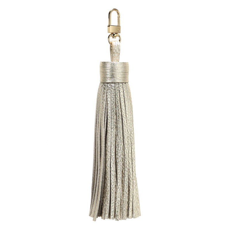 LEATHER TASSEL GOLD