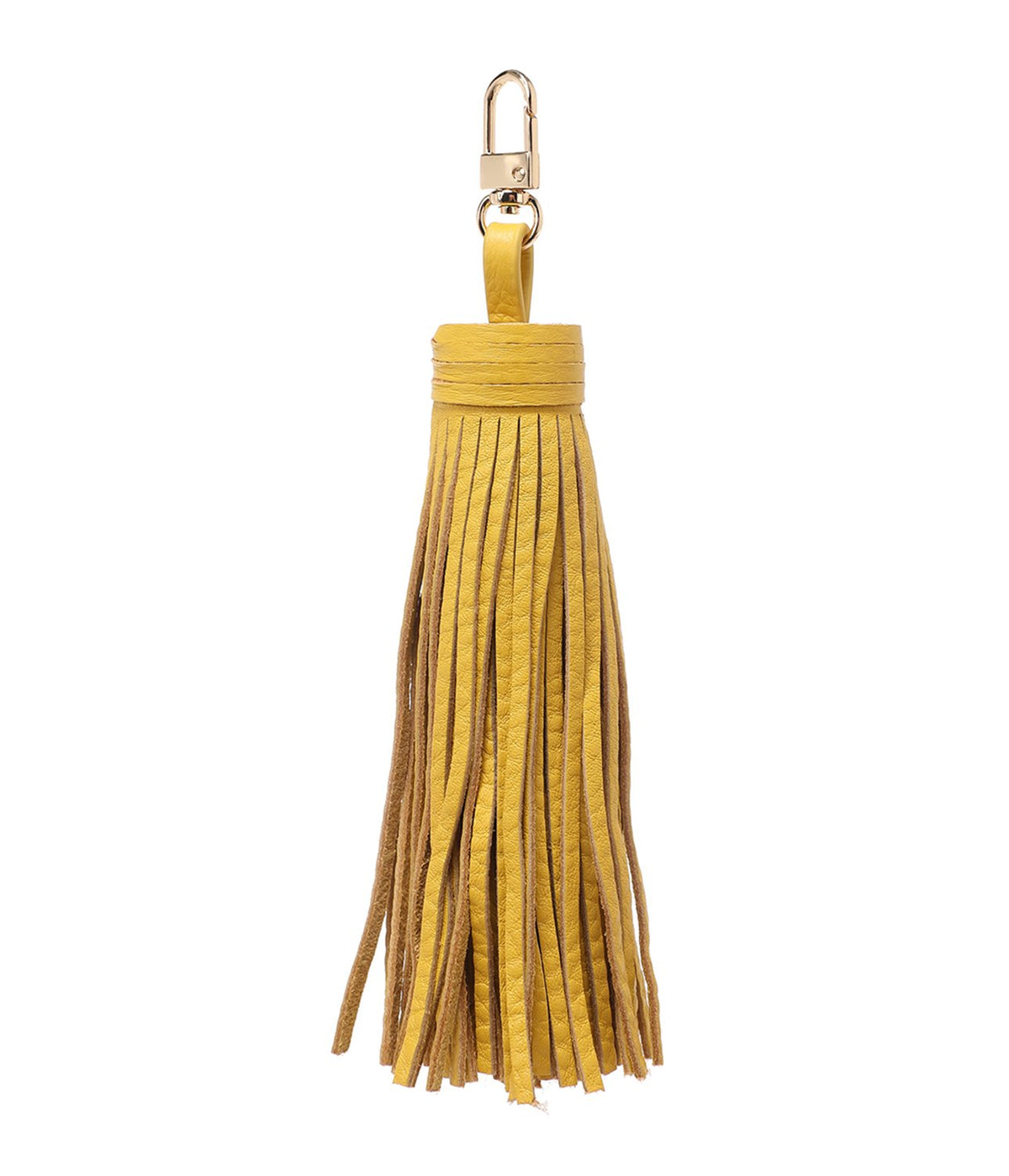 LEATHER TASSEL YELLOW