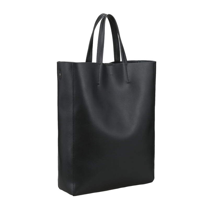 LEATHER TOTE HIGH NAPPA BLACK W/GUN