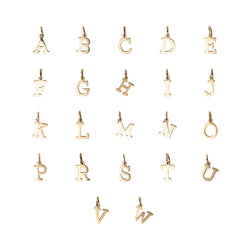 LETTER CHARM GOLD