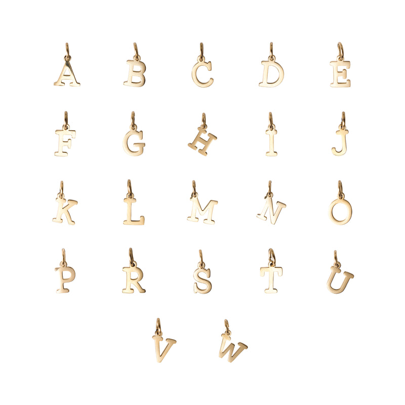 LETTER CHARM GOLD