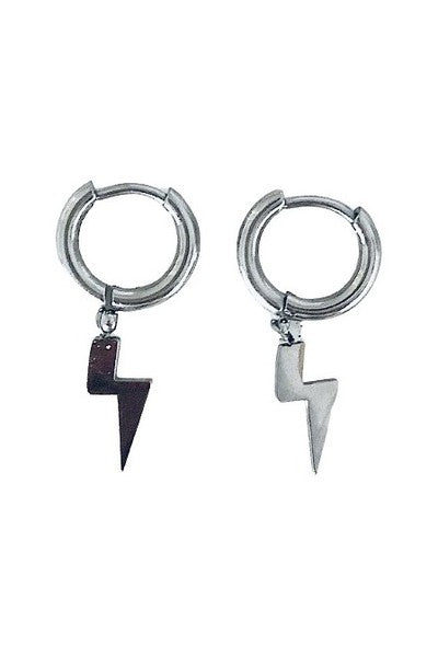 LIGHTNING HOOP SILVER