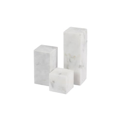 MARBLE CUBE SET WHITE