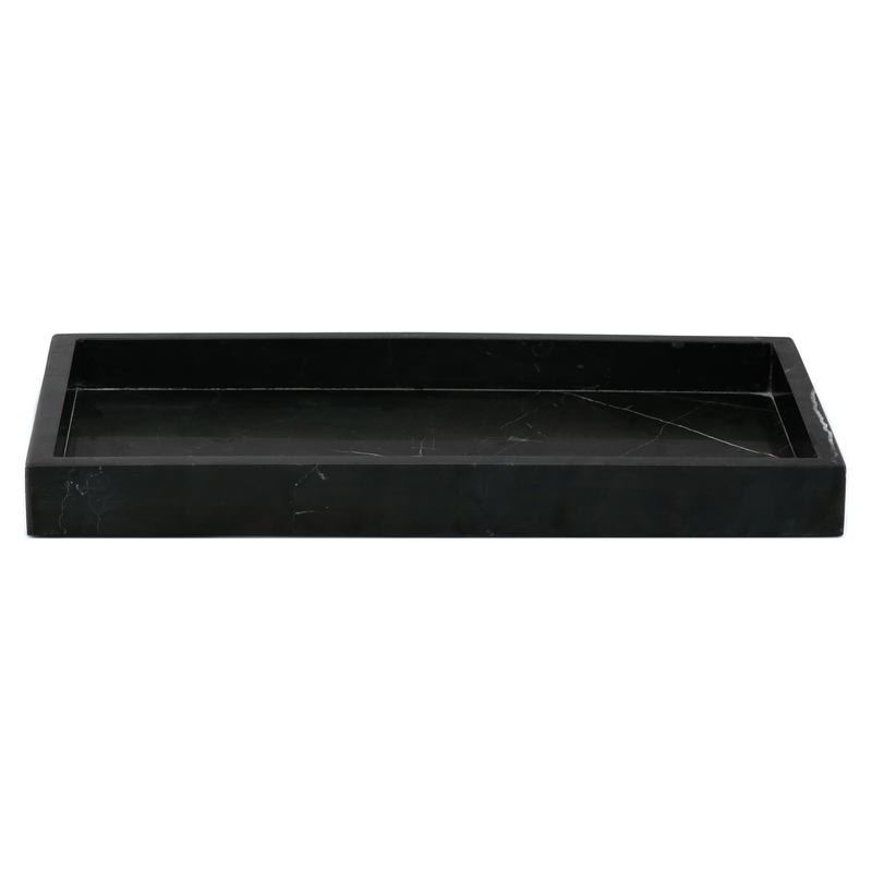 MARBLE TRAY WIDE BLACK