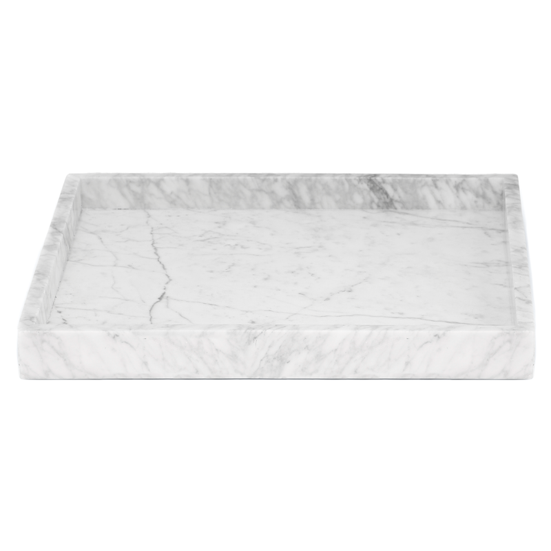 MARBLE TRAY XL WHITE