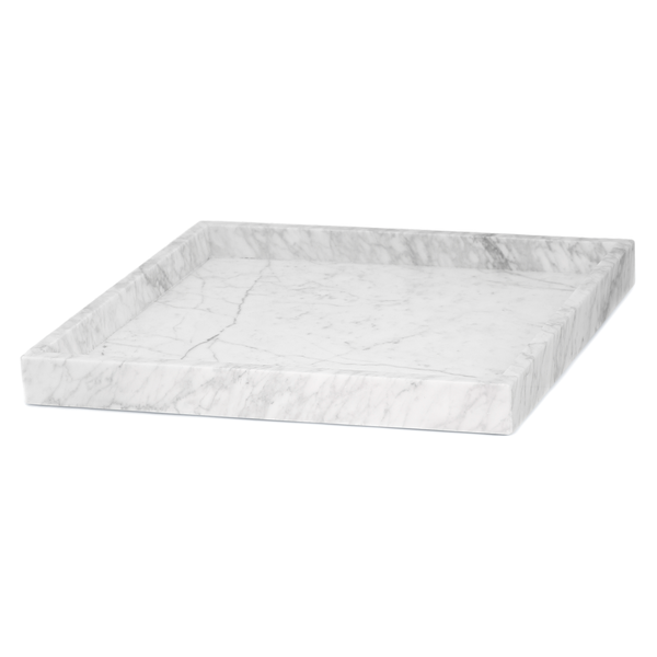 MARBLE TRAY XL WHITE