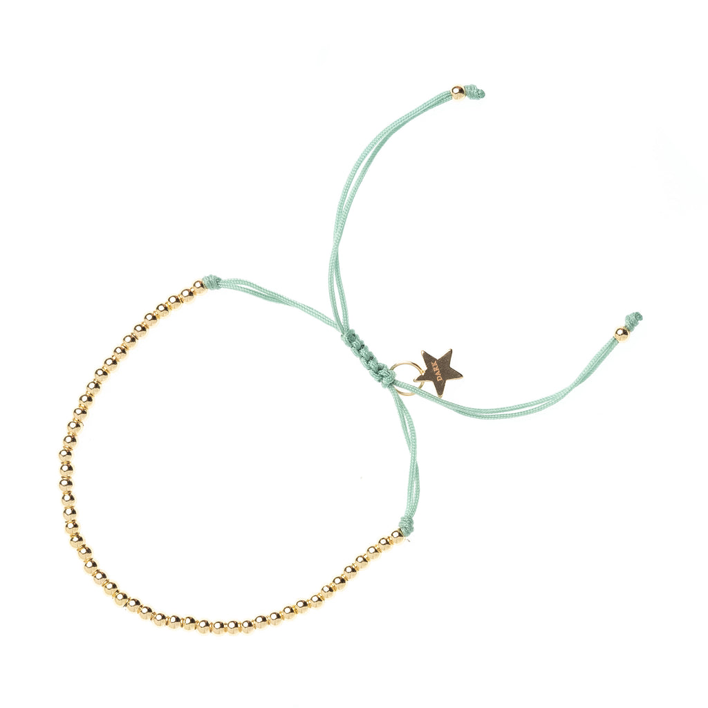 METAL BEAD BRACELET THIN TEAL METAL BEAD BRACELET THIN TEAL