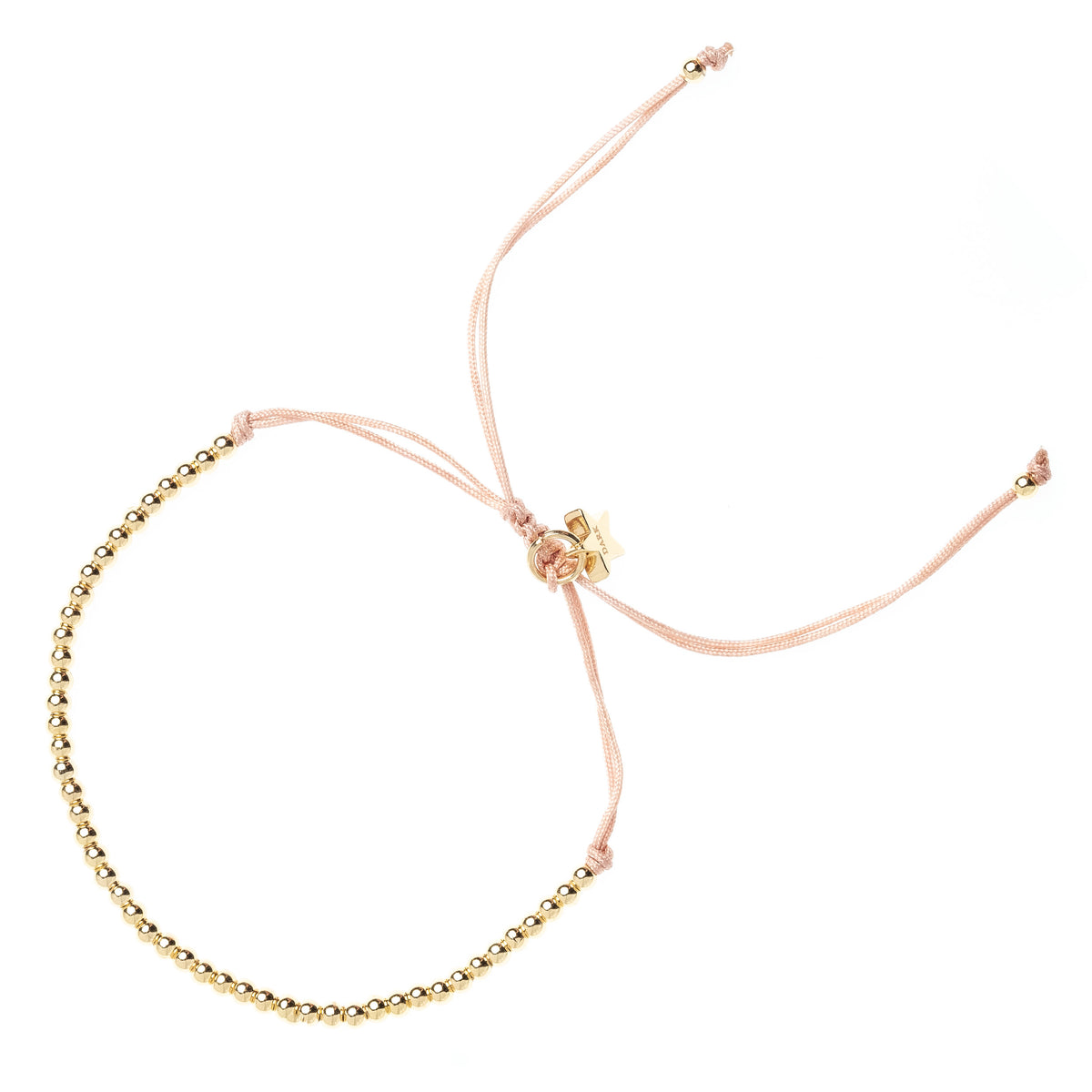 METAL BEAD BRACELET THIN VINTAGE ROSE