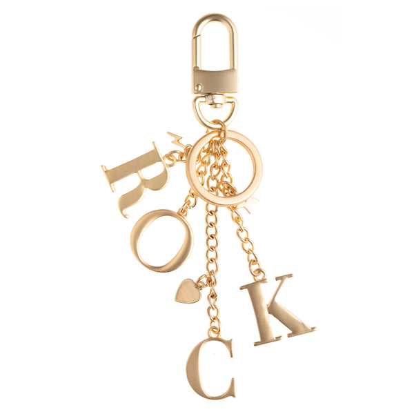 METAL ROCK CHARM MATTE GOLD