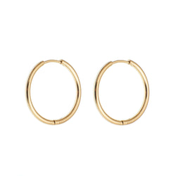 MIDDLE HOOP ROUND GOLD