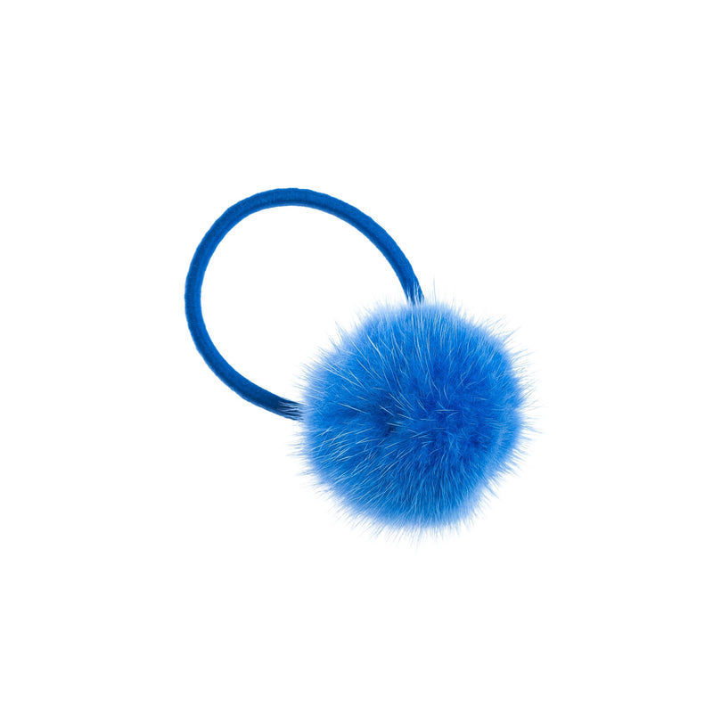MINK HAIR POM STRONG BLUE