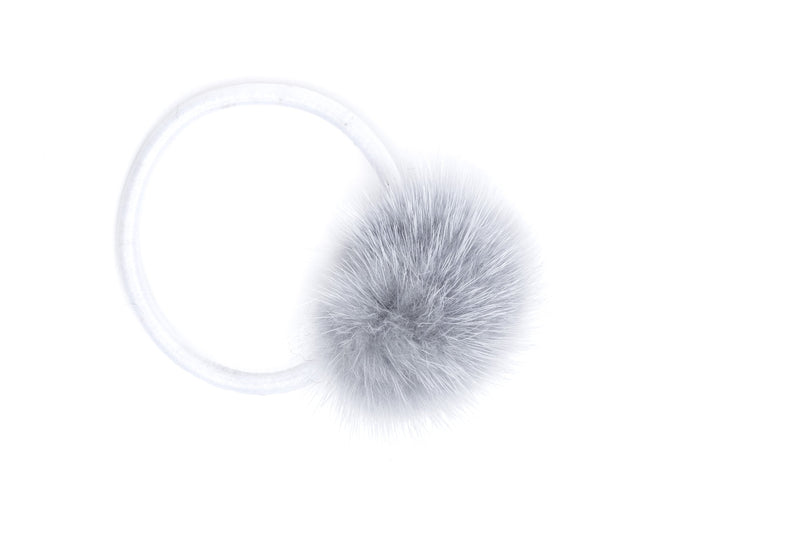 MINK HAIR POM COOL BLUE