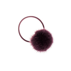 MINK HAIR POM RICH PLUM