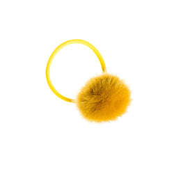 MINK HAIR POM YELLOW