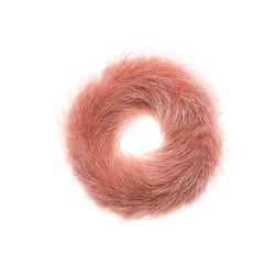 MINK HAIR TIE ANTIQUE ROSE