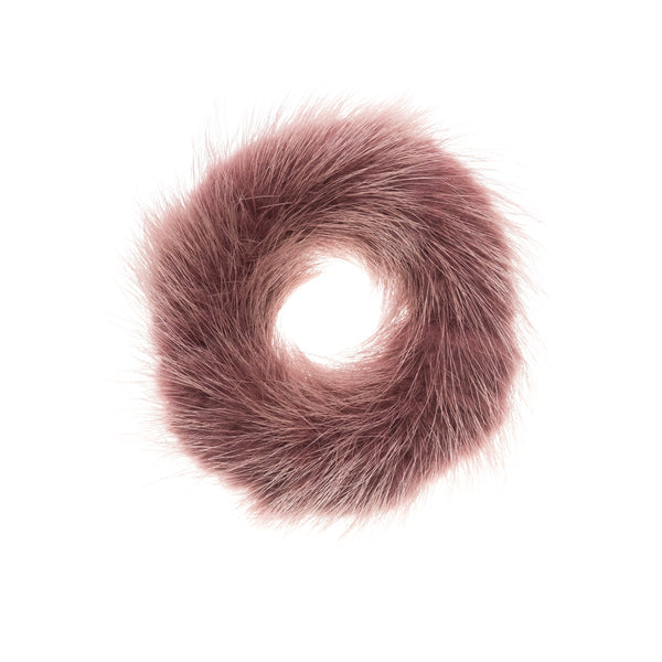 MINK HAIR TIE DUSTY GRAPE