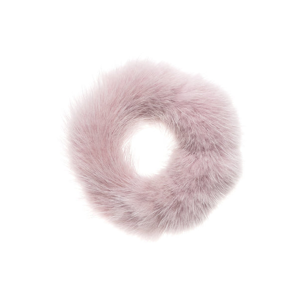 MINK HAIR TIE LAVENDER FROST