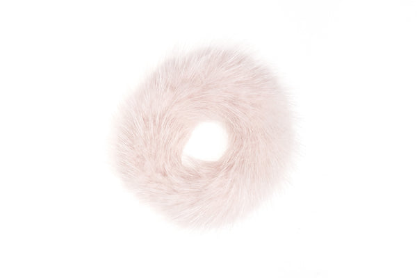 MINK HAIR TIE PALE ROSE