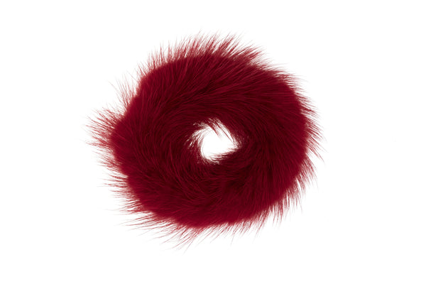 MINK HAIR TIE RED