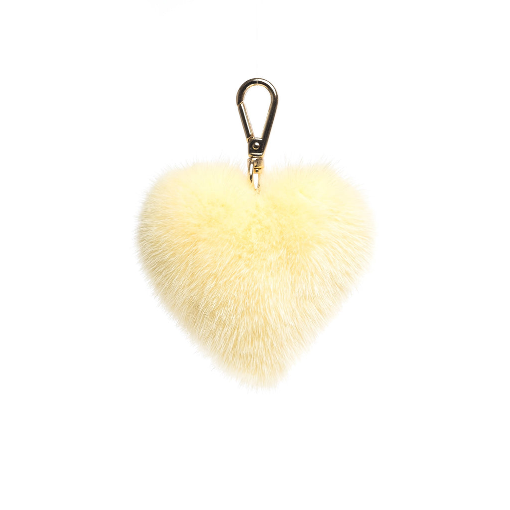 MINK HEART PALE YELLOW MINK HEART PALE YELLOW