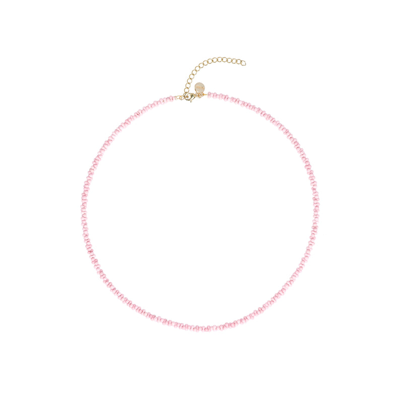 PEANUT NECKLACE MATTE ROSE