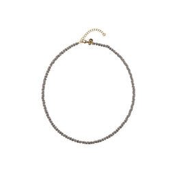 PEANUT NECKLACE MATTE DARK GREY