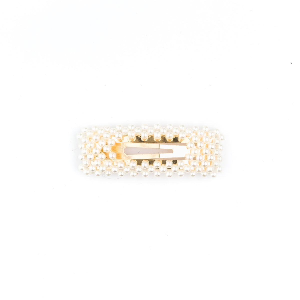 PEARL HAIR CLIP SQUARE SMALL