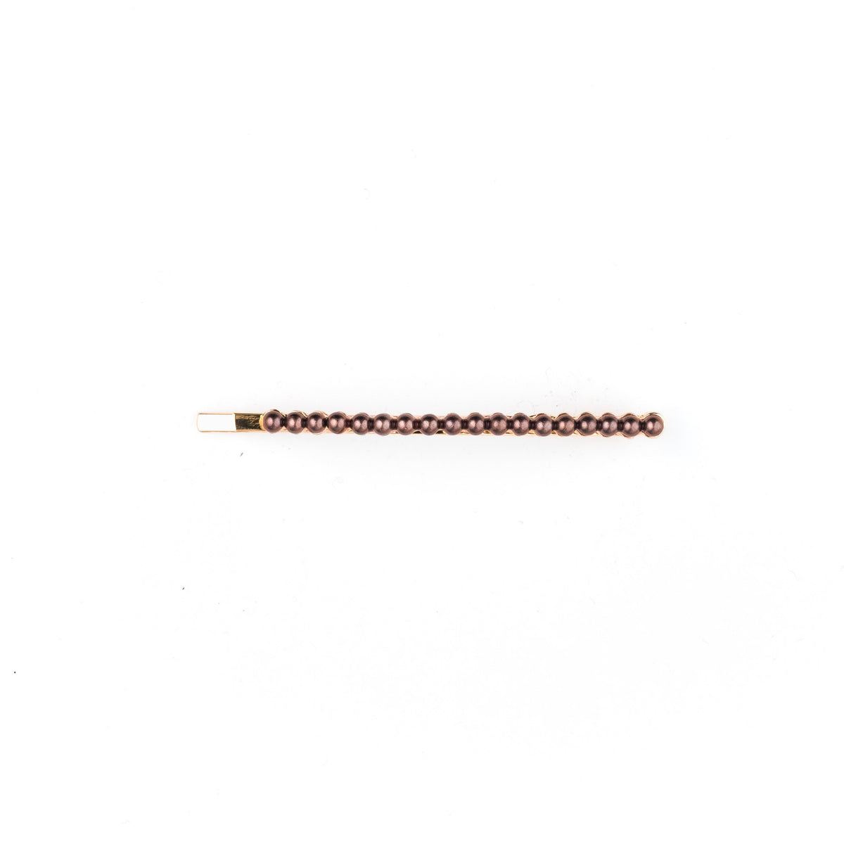PEARL PIN MINI COGNAC