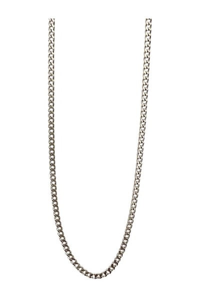 PLAIN CHAIN NECKLACE SILVER 50 CM