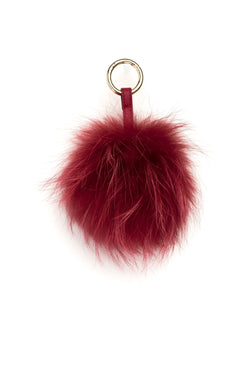 POM POM RACCOON RED