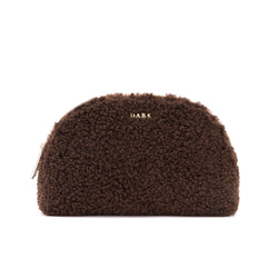 TEDDY MAKE-UP POUCH CHOCOLATE BROWN