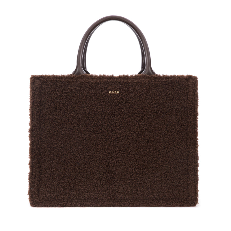 TEDDY TOTE BAG CHOCOLATE BROWN