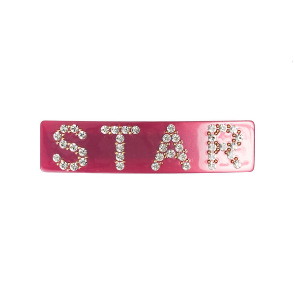 STAR HAIR CLIP LARGE BERRY
